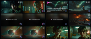 Woman in broken mirror example 4