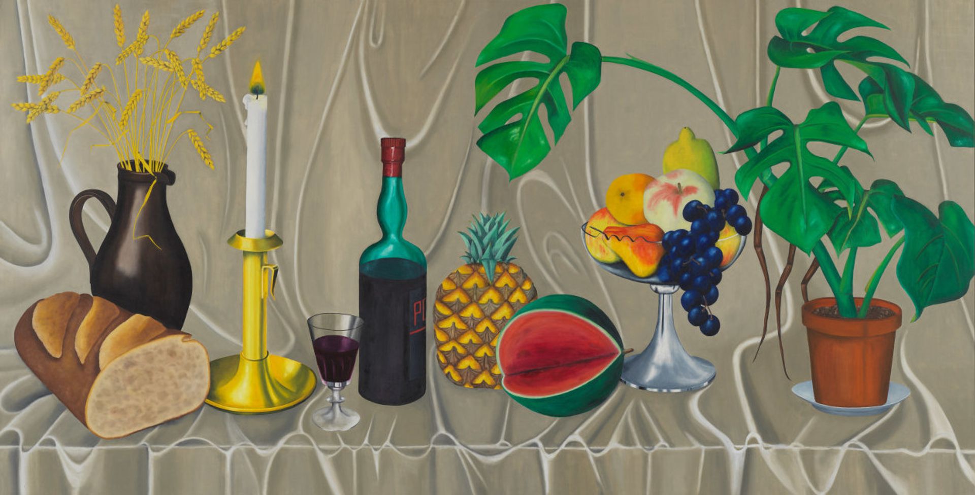Work by Jean-Frédéric Schnyder on view at MASI Lugano for Jean-Frédéric Schnyder. Painting 2024/25